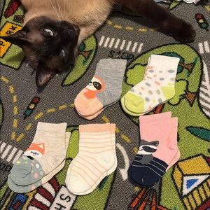 Cute Animal Print Baby Socks Set